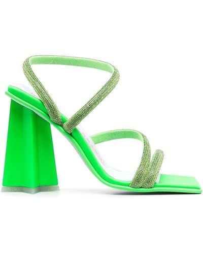 Chiara Ferragni Cf Star Strass Heel Sandals - Green