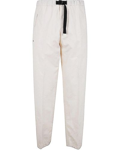White Sand Embroidered Trousers - White