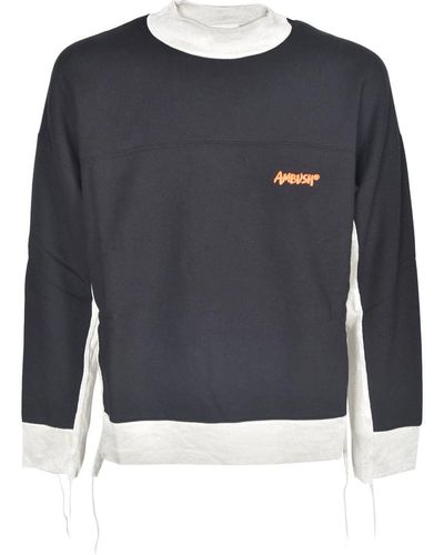 Ambush Branded Sweatshirt In And Gray - Blue