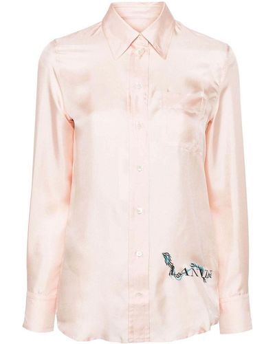 Lanvin Shirt With Print - Pink
