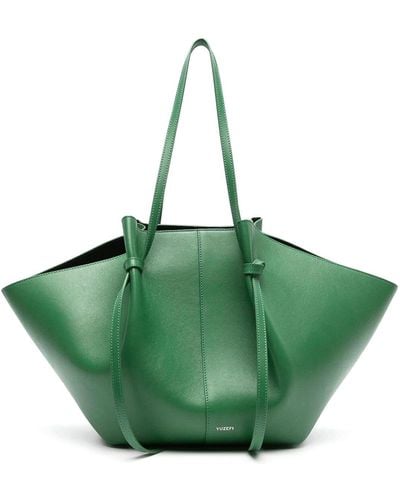 Yuzefi Large Mochi Leather Bag - Green