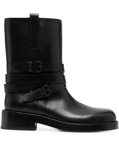 Ann Demeulemeester Leather Boots - Black