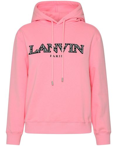 Lanvin Rose Cotton Sweatshirt - Pink