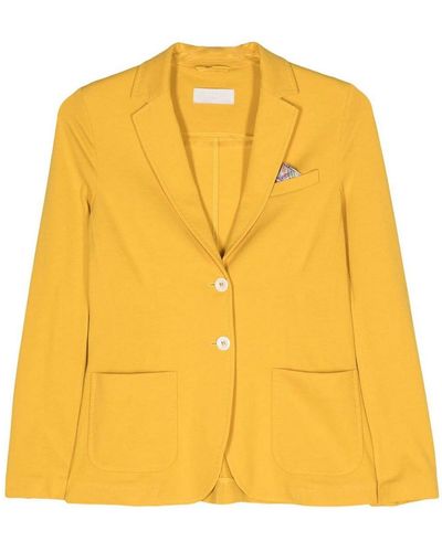 Circolo 1901 Single-breasted Pique Jacket - Yellow