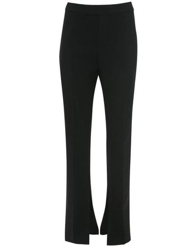 JW Anderson Front-slit Straight-leg Trousers - Black