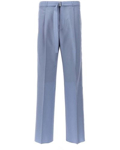 Lanvin Front Pleat Pants - Blue