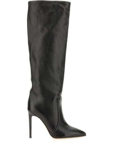 Paris Texas Leather Boot - Black