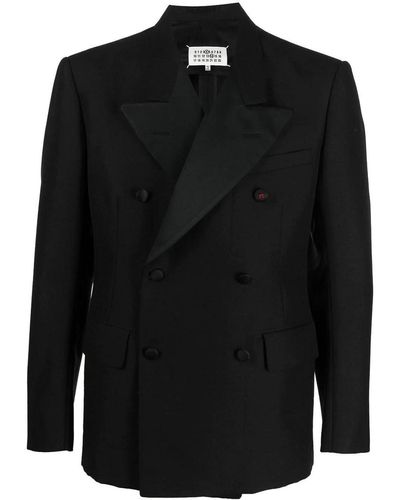 Maison Margiela Double-breasted Blazer - Black