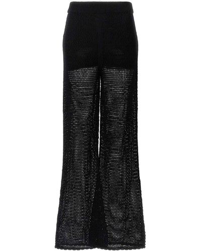 Moschino Jeans Crochet Trousers - Black