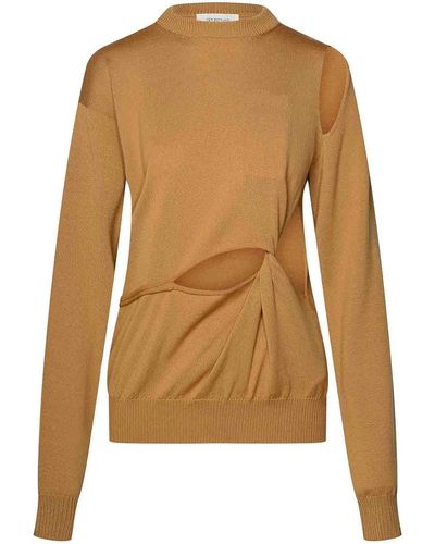 Sportmax Virgin Wool Sweater - Brown