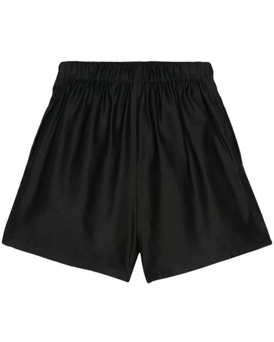 Max Mara Cotton Shorts - Black