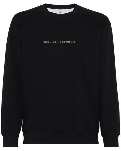 Brunello Cucinelli Sweatshirt With Logo - Black