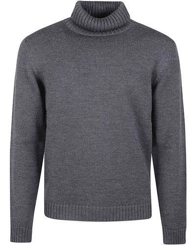Zanone Turtleneck Sweater - Gray