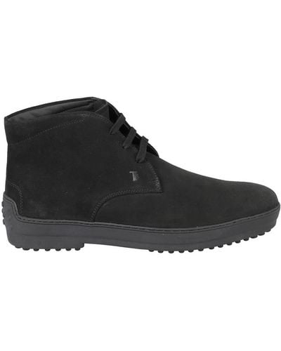 Tod's Suede Desert Boots - Black
