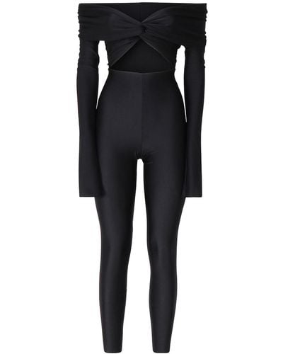 ANDAMANE Jumpsuit With Knotted Top - Black