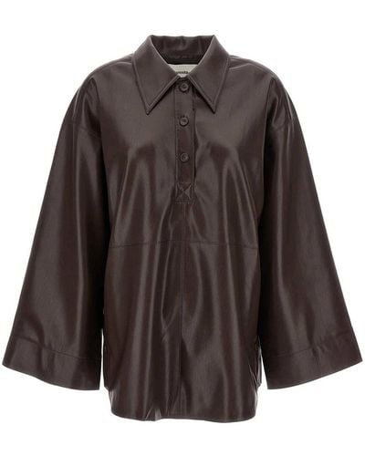 Nanushka Clarice Blouse - Brown