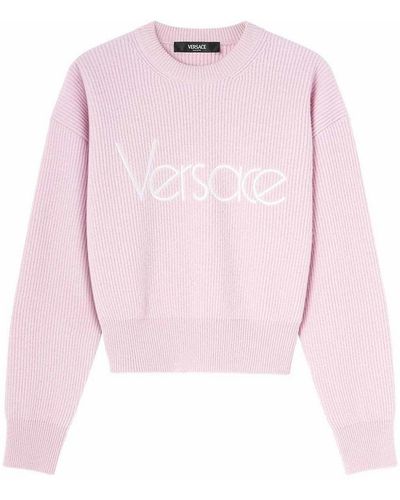 Versace Logo Jumper - Pink
