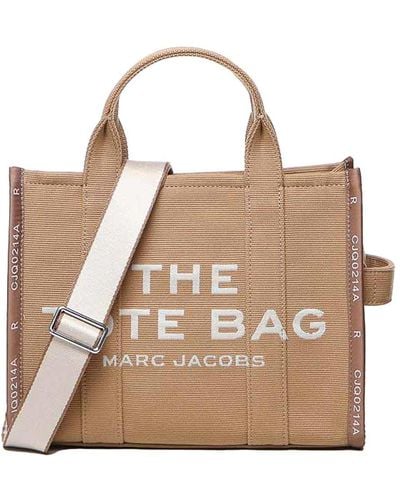 Marc Jacobs The Tote Jacquard Medium Bag - Natural