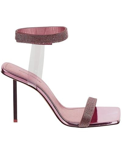 AMINA MUADDI Mirrored Sandals - Pink