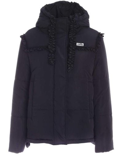 Vivetta Rouches Detailed Padded Jacket In - Blue