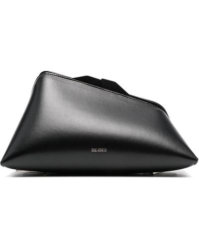 The Attico 8.30 Pm Leather Clutch Bag - Black