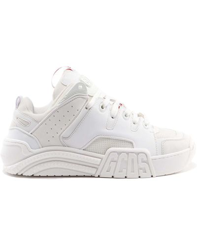 Gcds Big G Leather Sneakers - White