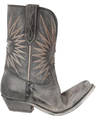 Golden Goose Cowboy Boots - Gray