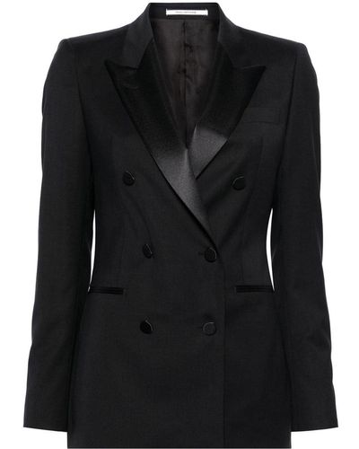Tagliatore Wool Double-breasted Jacket - Black