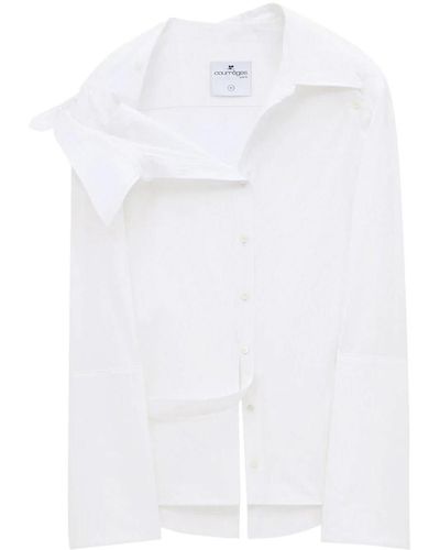 Courreges Asymmetrical Shirt - White