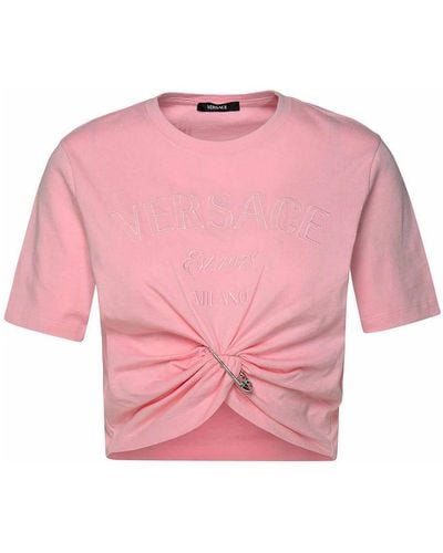 Versace Logo Written T-shirt - Pink