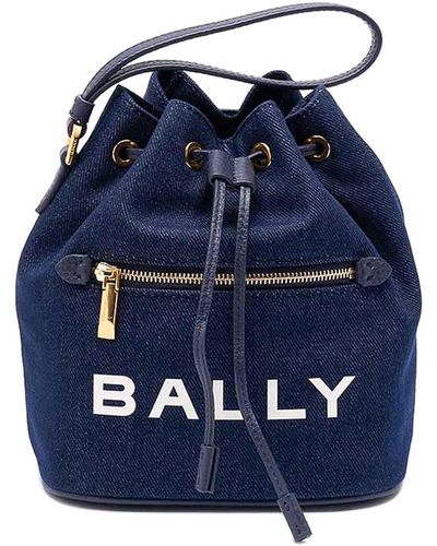 Bally Mini Bucket Bag - Blue