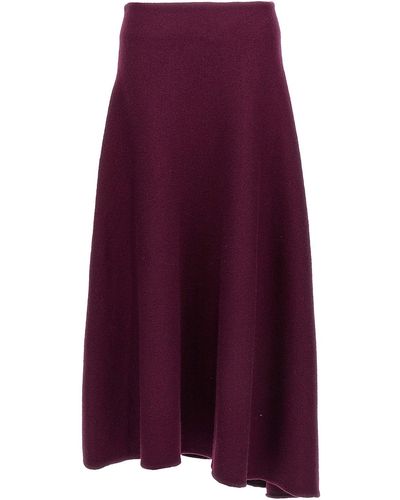 Jil Sander Wool Skirt - Purple