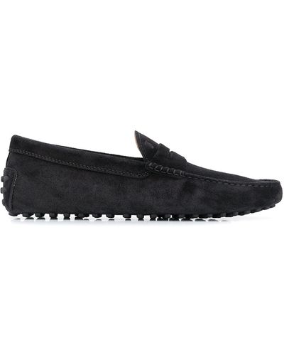 Tod's Suede-leather Blend Gommino Driving - Black