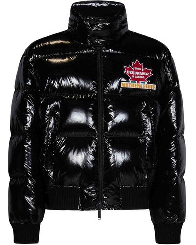 DSquared² Quilted Nylon Down Jacket - Black