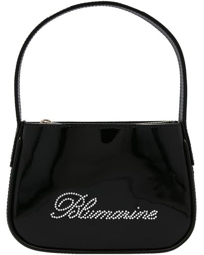 Blumarine Sequin Logo Handbag - Black