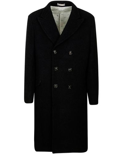 Massimo Alba Wool Coat - Black