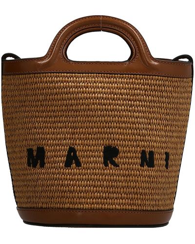 Marni Tropicalia Mini Crossbody Bag - Brown