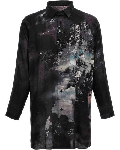 Yohji Yamamoto J-pt Side Gusset Shirt - Black