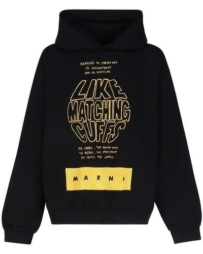 Marni Sweatshirt With Print - Black