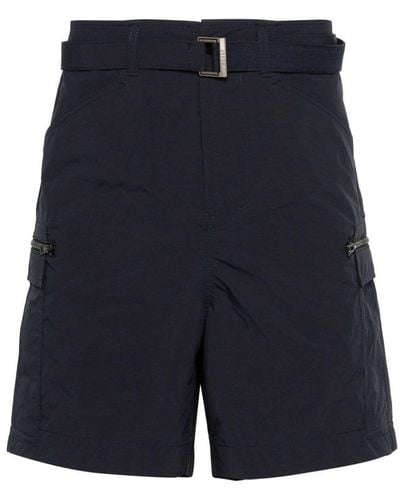 Sacai Black Bermuda Shorts - Blue