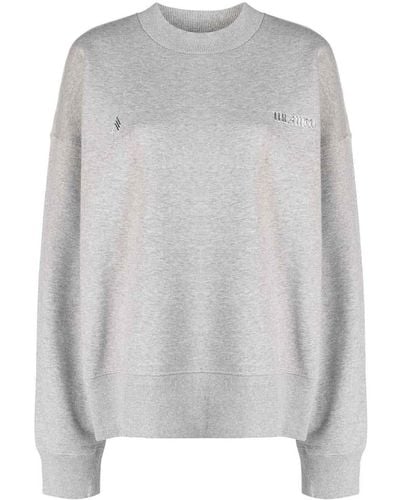 The Attico Low-sleeved Sweatshirt - Grey