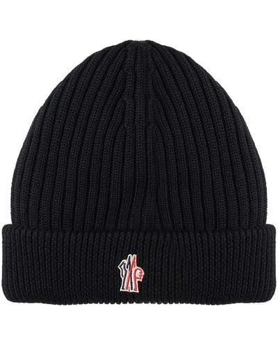 Moncler Ribbed Wool Hat - Blue