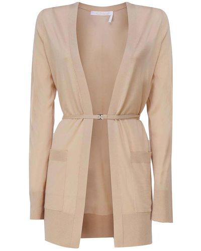 Chloé Cardigan With Belt - Natural