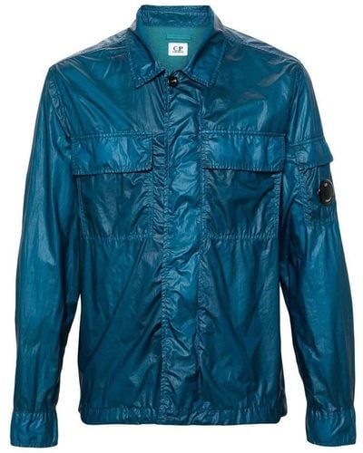C.P. Company Nylon Shirt Jacket - Blue