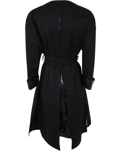 Herno Single Breasted Long Coat - Black