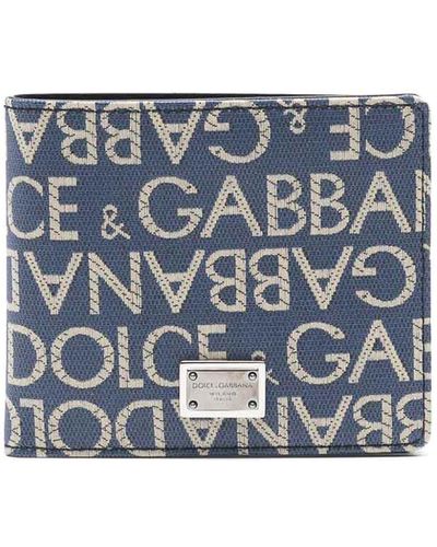 Dolce & Gabbana Logo-print Wallet - Blue