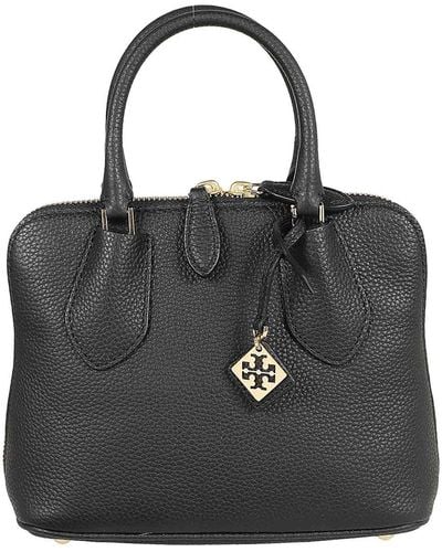 Tory Burch Mini Pebbled Swing Bag - Black