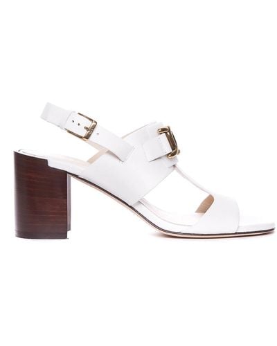 Tod's Pump Sandals Lateral Buckle - White