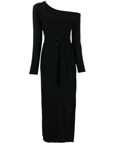 Norma Kamali Side Slit Long Dress - Black