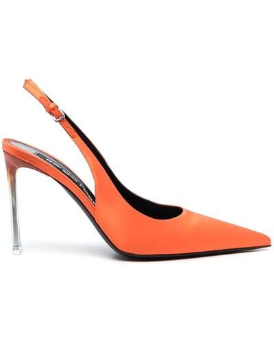 Sergio Rossi Slingback Pointed-toe Pumps - Pink